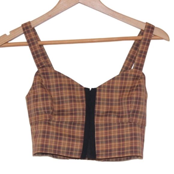 NEW BP Plaid Crop Top Women XS - Picture 1 of 9